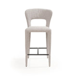 Tommy Franks Pari I Bar Stool - Chex Boucle Steam
