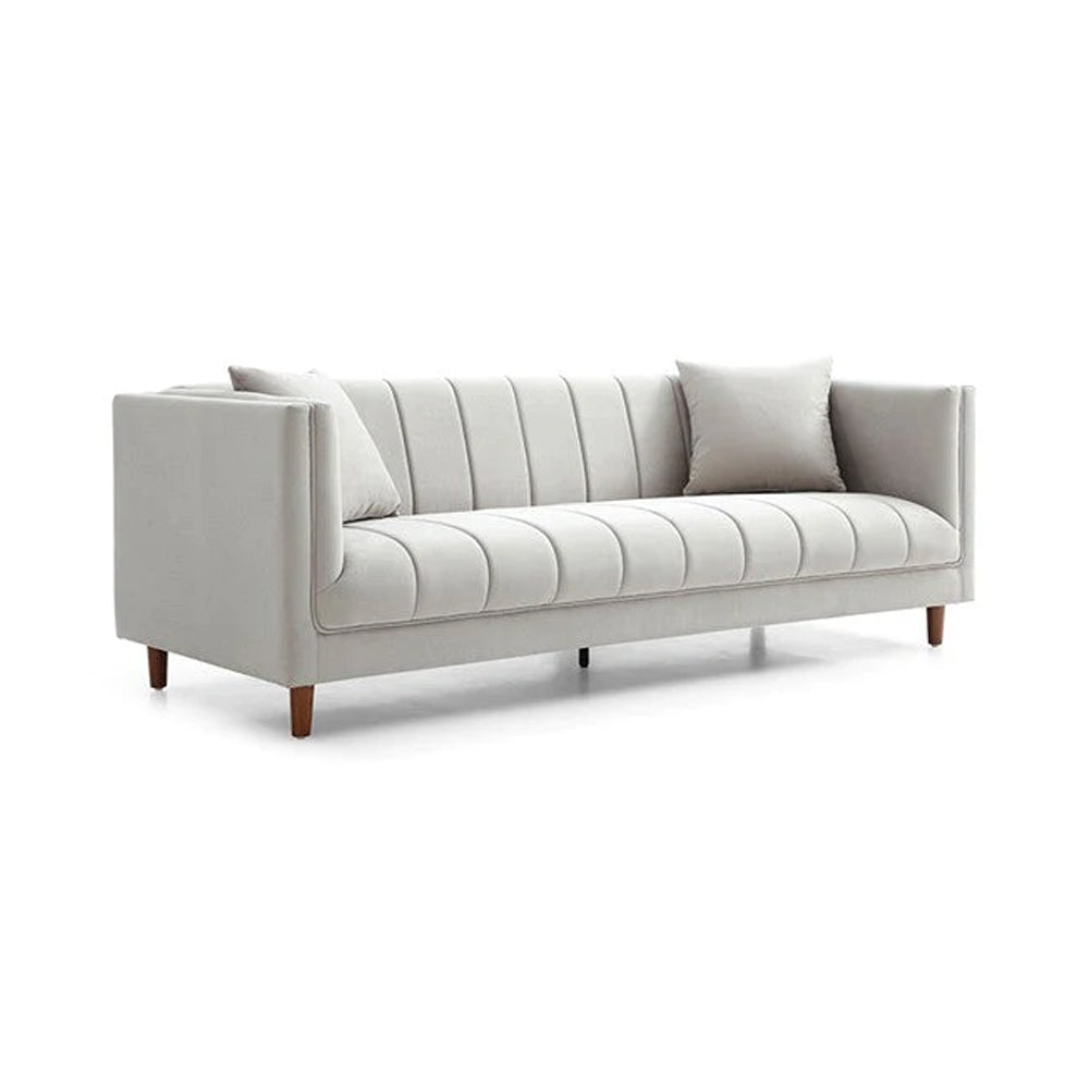 Tommy Franks Regency 3-Seater Sofa – Nappa French Grey