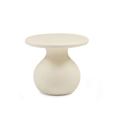 Tommy Franks Rolo Side Table – Matte Beige