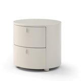 Tommy Franks Sims Bedside Table – Matte Beige