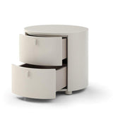Tommy Franks Sims Bedside Table – Matte Beige
