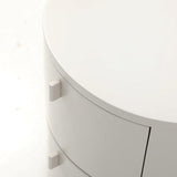Tommy Franks Sims Bedside Table – Matte Beige