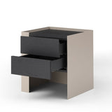 Tommy Franks Tunica Bedside Table in Taupe – Set of 2
