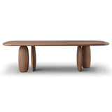 Tommy Franks Underline Dining Table - 280cm - Light Walnut