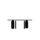 Tommy Franks Underline Dining Table – Black Oak – 210cm