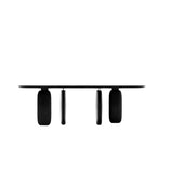 Tommy Franks Underline Dining Table – Black Oak – 240cm