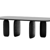 Tommy Franks Underline Dining Table – Black Oak – 240cm