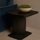 Tommy Franks Underline Side Table – Black Oak