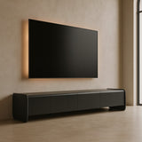 Tommy Franks Underline TV Unit – Black Oak