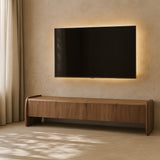 Tommy Franks Underline TV Unit – Light Walnut