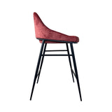 Tommy Franks Vai Barstool – Bella Velour Coral