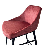 Tommy Franks Vai Barstool – Bella Velour Coral