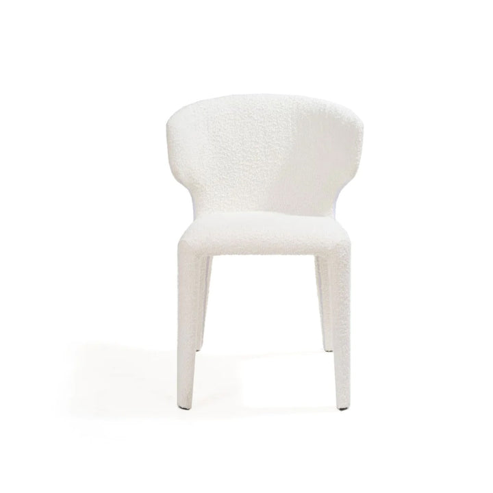 Tommy Franks Vela Dining Chair - Set of 2 - Chex Polar Bouclé