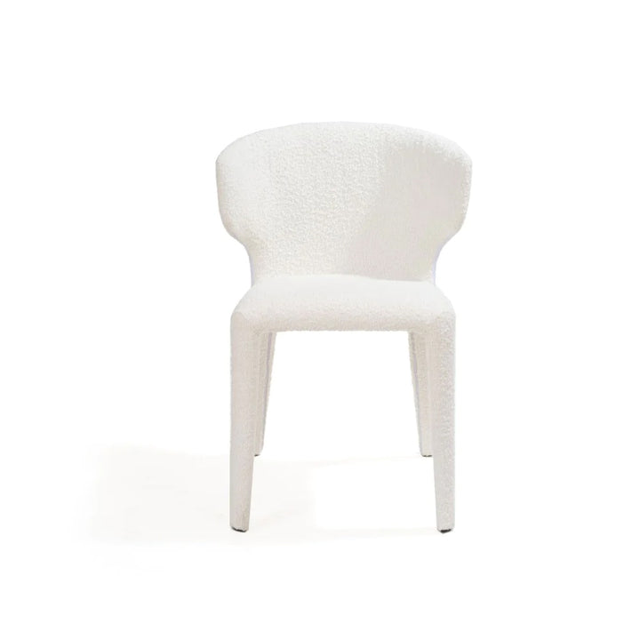 Tommy Franks Vela Dining Chair - Chex Polar Bouclé