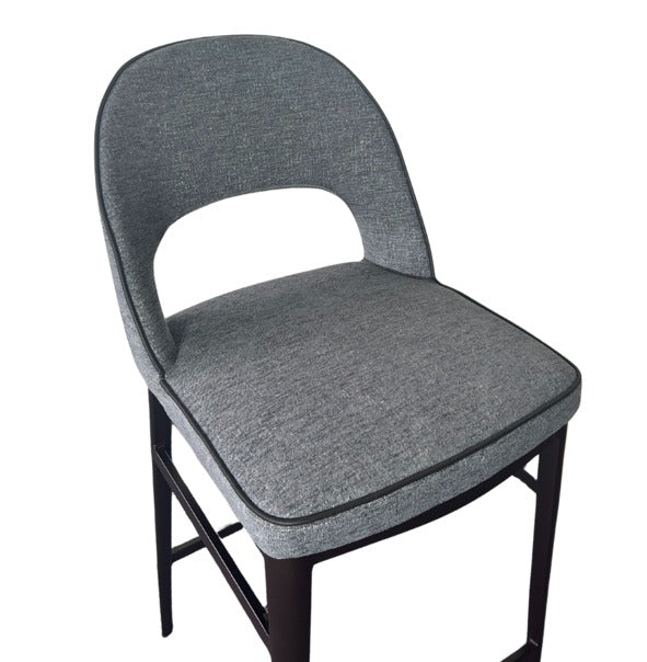Tommy Franks Verna Bar Stool – Enzimi Dark Grey and Dark Bronze