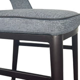 Tommy Franks Verna Bar Stool – Enzimi Dark Grey and Dark Bronze