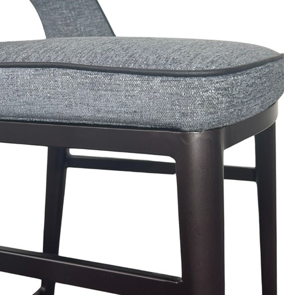 Tommy Franks Verna Bar Stool – Enzimi Dark Grey and Dark Bronze