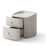 Tommy Franks Vertu Bedside Table – Matte Beige