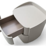 Tommy Franks Vertu Bedside Table – Matte Beige