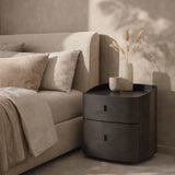 Tommy Franks Vertu Bedside Table – Smoke Oak