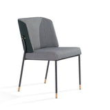 Tommy Franks Victor Dining Chair in Houndstooth Fabric – Set of 2