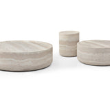 Tommy Franks Ciladro Coffee Table – Faux Travertine – Medium