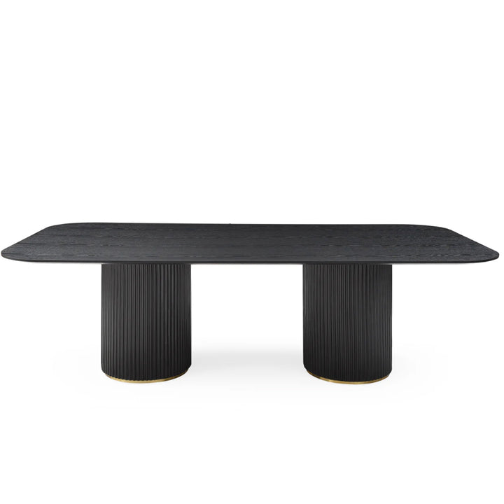 Tommy Franks Lantine Dining Table in Black Oak – 240cm