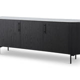 Tommy Franks Marble Lantine Buffet – Matte Black