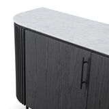 Tommy Franks Marble Lantine Buffet – Matte Black