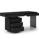 Tommy Franks Oston Office Desk – Smoke Oak – Left