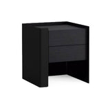Tommy Franks Tunica Bedside Table – Black Oak – Set of 2