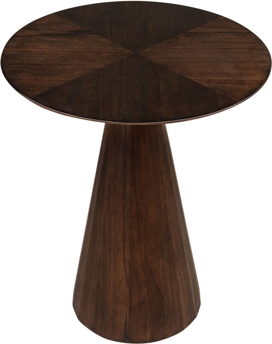 Trella Side Table in Mindi Wood - 50cm