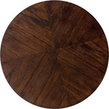 Trella Side Table in Mindi Wood - 50cm
