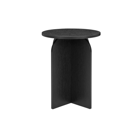 Twenty10 Designs Arco Side Table – Black Wood Grain Effect
