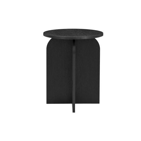 Twenty10 Designs Arco Side Table – Black Wood Grain Effect