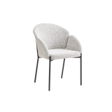 Twenty10 Designs Petal Dining Chair – Ivory and Taupe Boucle – Set of 2 (CRIB5)