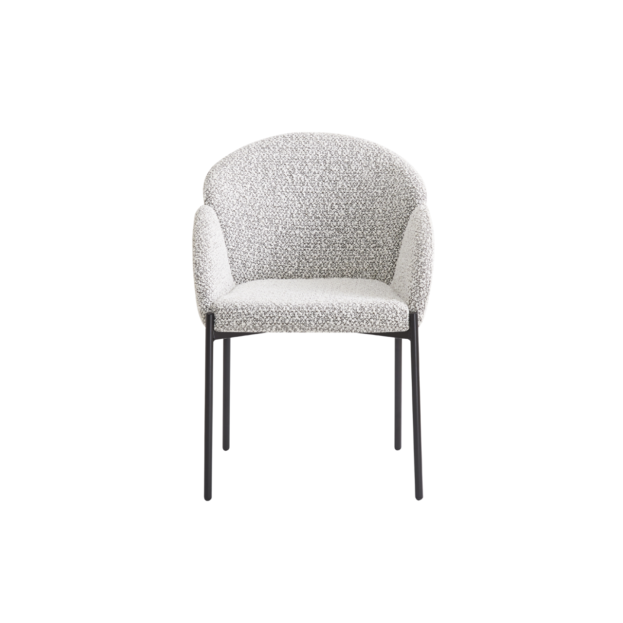 Twenty10 Designs Petal Dining Chair – Ivory and Taupe Boucle – Set of 2 (CRIB5)