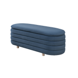 Twenty10 Designs Ripple Ottoman – Blue Velvet (CRIB 5)
