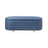Twenty10 Designs Ripple Ottoman – Blue Velvet (CRIB 5)