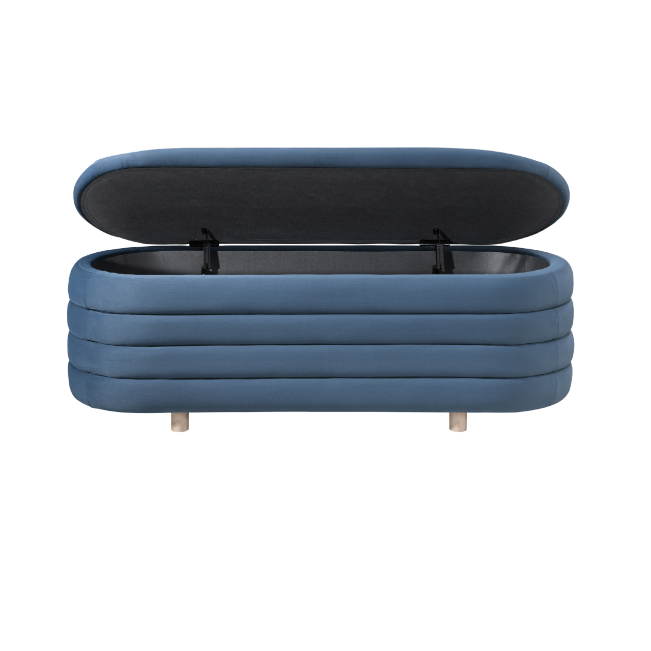Twenty10 Designs Ripple Ottoman – Blue Velvet (CRIB 5)