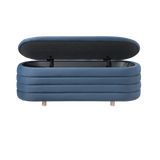 Twenty10 Designs Ripple Ottoman – Blue Velvet (CRIB 5)