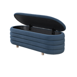 Twenty10 Designs Ripple Ottoman – Blue Velvet (CRIB 5)
