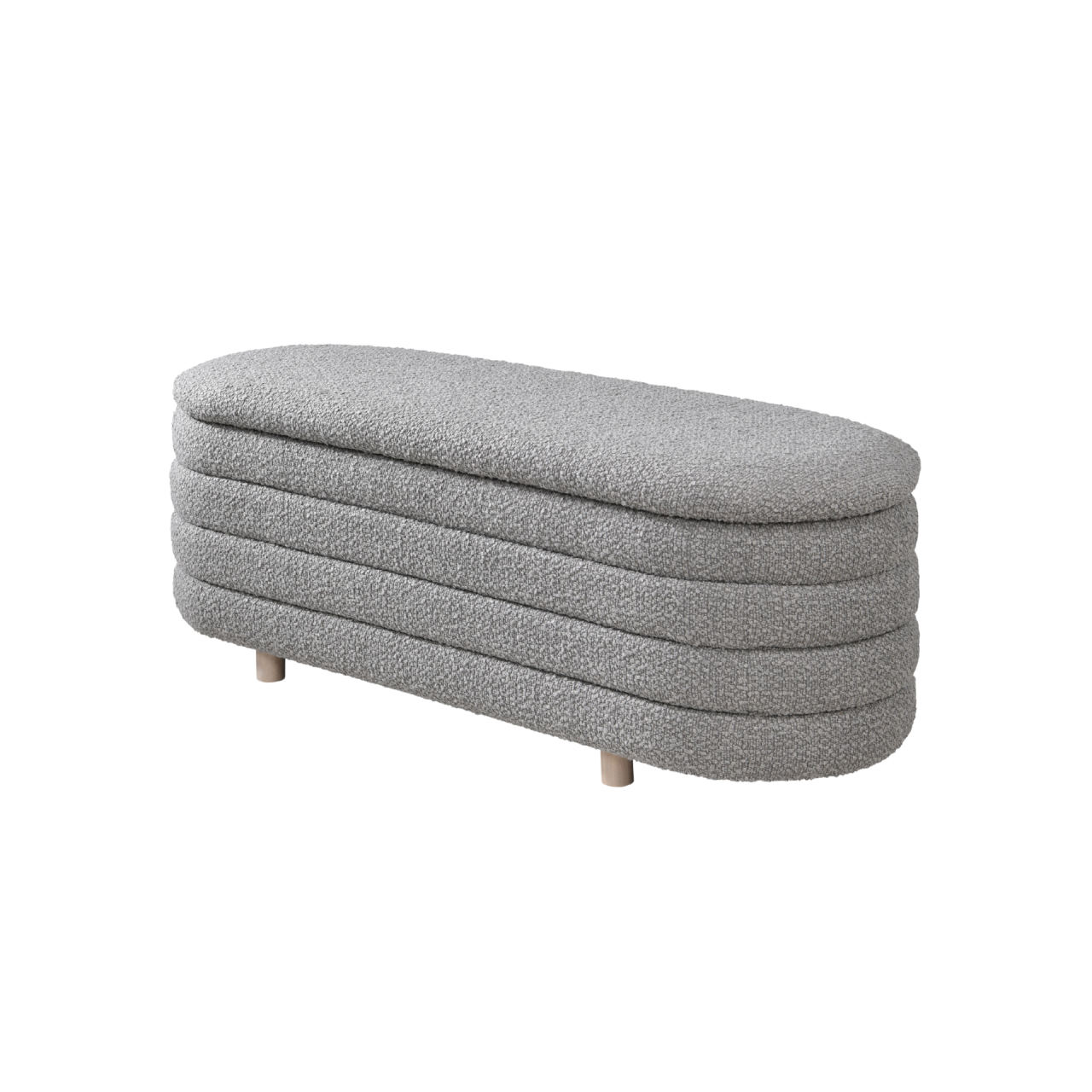 Twenty10 Designs Ripple Ottoman – Dove Boucle