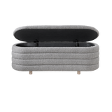 Twenty10 Designs Ripple Ottoman – Dove Boucle