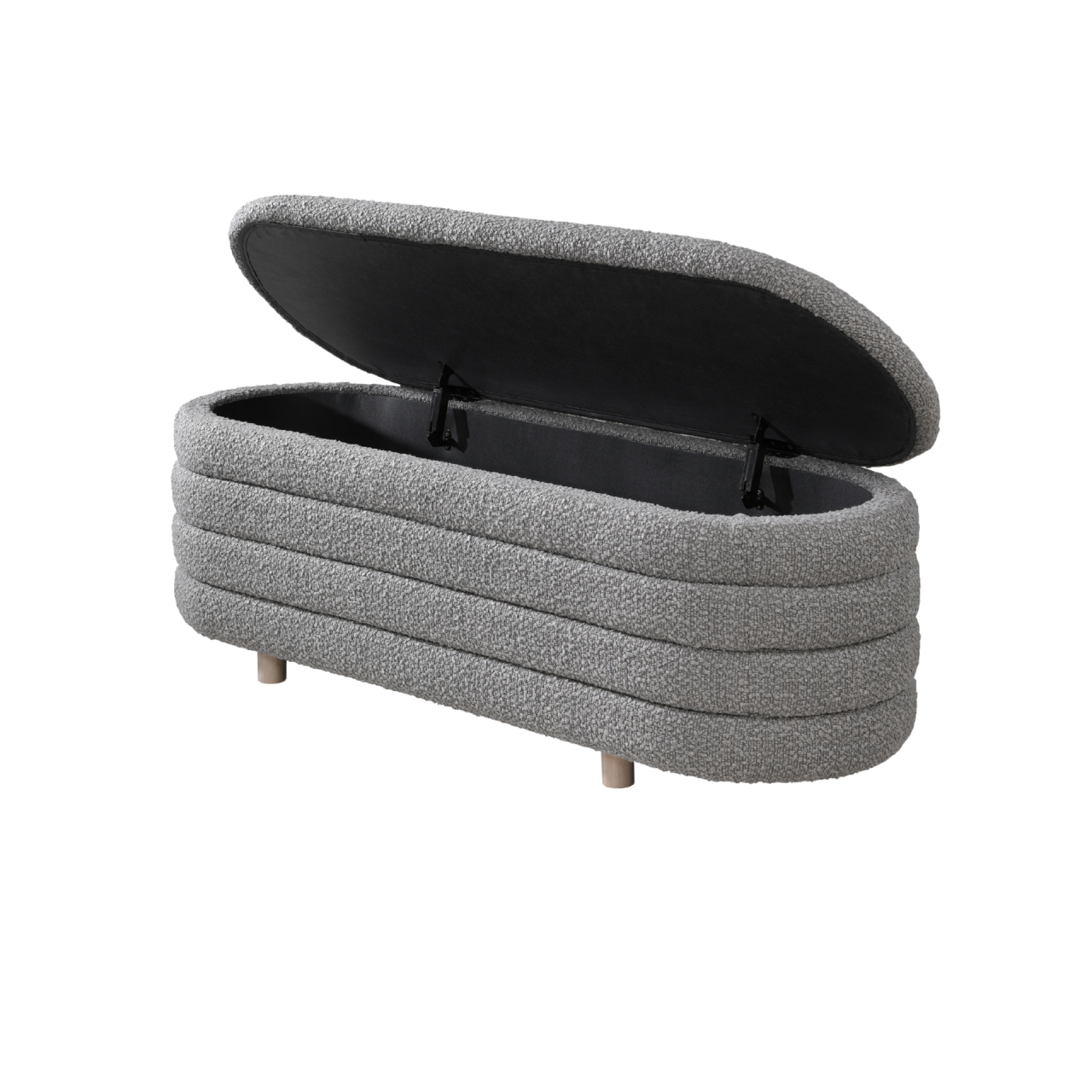 Twenty10 Designs Ripple Ottoman – Dove Boucle