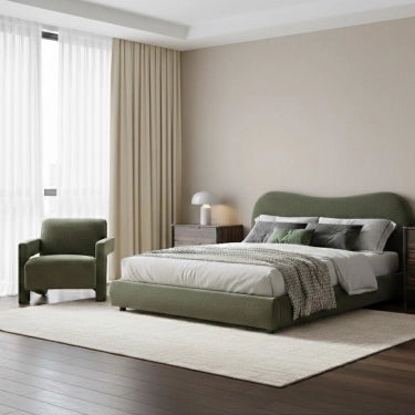 Twenty10 Designs Wave Kingsize Bed – Olive Soft Weave (CRIB 5)