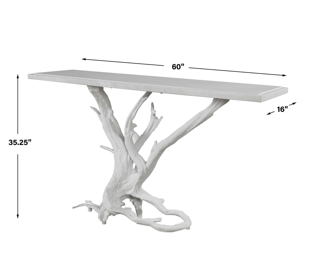 Uttermost Big Sur Console Table – Matte White