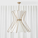 Uttermost Black Label Boomerang 4 Light Pendant – Brass – Grande