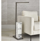 Uttermost Black Label Drinks Stand - Marble and Bronze