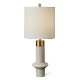 Uttermost Black Label Edge Table Lamp - White